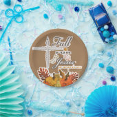 Herfst voor Jezus die hij nooit verlaat.   Papieren Bordje (Feest)