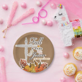 Herfst voor Jezus die hij nooit verlaat.   Papieren Bordje (Feest)