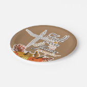 Herfst voor Jezus die hij nooit verlaat.   Papieren Bordje (Gekanteld)