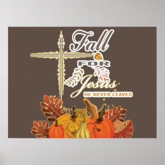Herfst voor Jezus die hij nooit verlaat. Poster