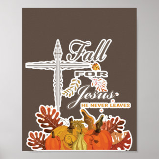 Herfst voor Jezus die hij nooit verlaat. Poster
