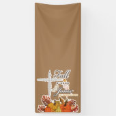 Herfst voor Jezus die hij nooit verlaat.  Spandoek (Verticaal)