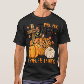 Herfst voor Jezus die hij nooit verlaat T-shirt