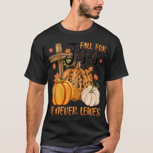 Herfst voor Jezus die hij nooit verlaat T-shirt (Voorkant)