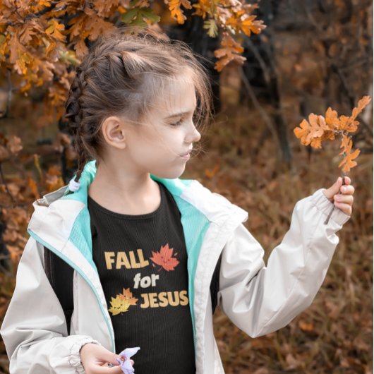 Herfst voor Jezus -  herfstbladeren Kinder Shirts