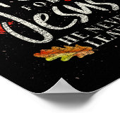 Herfst voor Jezus Hij laat Jezus 1 nooit achter Poster (Hoek)