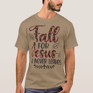 Herfst voor Jezus Hij laat nooit een herfst achter T-shirt
