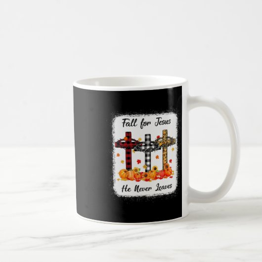 Herfst voor Jezus Hij laat Thanksgiving Pumpki noo Koffiemok (Rechts)