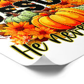 Herfst voor Jezus Hij verlaat nooit Halloween Herf Poster (Hoek)