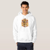 Herfst voor Jezus Kruis met Herfstbladeren Design Hoodie (Voorkant volledig)