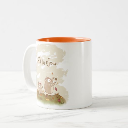 Herfst voor Jezus Mok (Voorkant links)