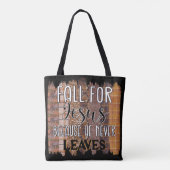 Herfst voor Jezus Tote Bag (Achterkant)