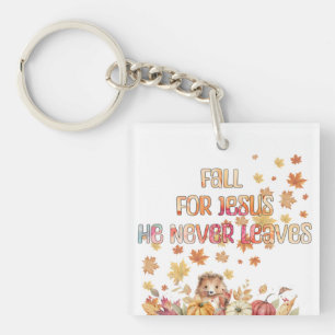 Herfst voor Jezus verlaat hij nooit het ontwerp Sleutelhanger