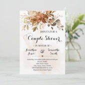 Herfst voor paren - herfst herfst bruiloft kaart (Staand voorkant)