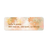 Herfst voor retour adreslabels etiket (Voorkant)