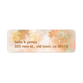 Herfst voor retour adreslabels etiket