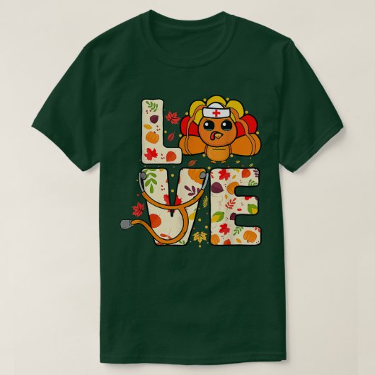 Herfst voor Thanksgiving in het verpleeghuis Vrouw T-shirt (Design voorkant)