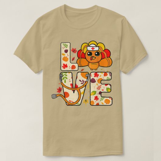 Herfst voor Thanksgiving in het verpleeghuis Vrouw T-shirt (Design voorkant)