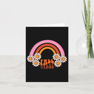 Herfst voor Vrouwen Rainbow Halloween Graphic T -  Kaart