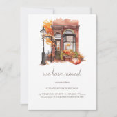 Herfst voordeur bewegende aankondiging (Voorkant)