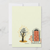 Herfst Voordeur Verhuis Aankondiging (Achterkant)
