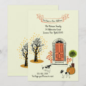 Herfst Voordeur Verhuis Aankondiging (Voorkant / Achterkant)