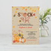 Herfst voorraad De bar Pompoen koppels housewarmin Kaart (Staand voorkant)