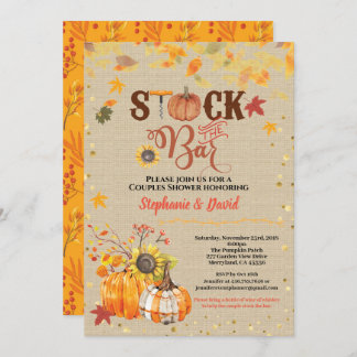 Herfst voorraad De bar Pompoen koppels housewarmin Kaart
