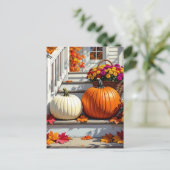  Herfst voorste stappen | Fijne Thanksgiving Briefkaart (Staand voorkant)