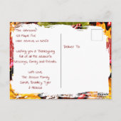  Herfst voorste stappen | Fijne Thanksgiving Briefkaart (Achterkant)