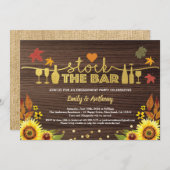 Herfst vormt de staaf zonnebloempout kaart (Voorkant / Achterkant)