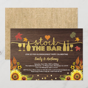 Herfst vormt de staaf zonnebloempout kaart