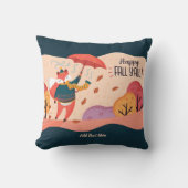 Herfst VOS Gelukkige Herfst Ya'll Persoonlijke DEC Kussen (Voorkant)