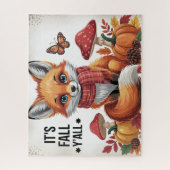 Herfst Vos Legpuzzel (Verticaal)