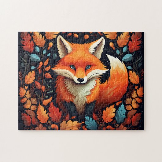 Herfst Vos Legpuzzel (Horizontaal)