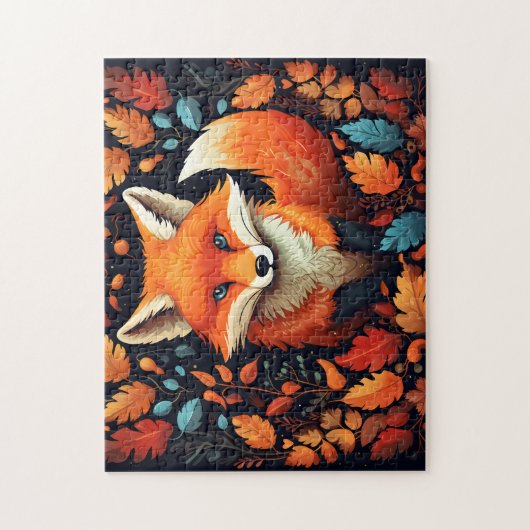 Herfst Vos Legpuzzel (Verticaal)
