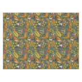 Herfst vossen op pijnboomgroen tafelkleed (Voorkant (Horizontaal))