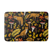 Herfst vossen op zwart badmat (Voorkant)