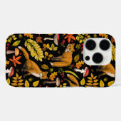 Herfst vossen op zwart Case-Mate iPhone case (Achterkant (horizontaal))
