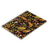 Herfst vossen op zwart notitieboek (Linkerzijde)