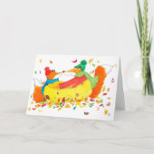 Herfst vossen wenskaart van Nicole Janes Kaart (Voorkant)