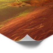 Herfst vossendruk, het document van het Waarde Pos Poster (Hoek)