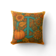 Herfst Vredesteken Pompoenen Turquoise & Oranje Ku