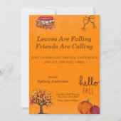 Herfst Vrienden en Familie Uitnodiging (Voorkant)