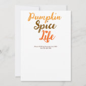 Herfst Vrienden en Familie Uitnodiging (Achterkant)