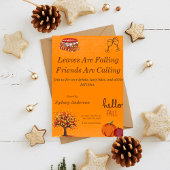 Herfst Vrienden en Familie Uitnodiging