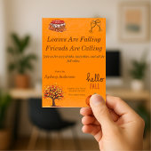 Herfst Vrienden en Familie Uitnodiging