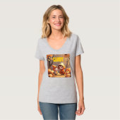 Herfst vrienden personaliseren t-shirt (Voorkant volledig)