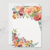 Herfst Vrijgezellenfeest, baby shower uitnodiging (Achterkant)