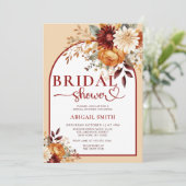 HERFST VRIJGEZELLENFEEST BLOEMBOOG KAART (Staand voorkant)